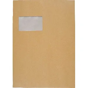 BONG Papprückwandtaschen DIN C4 mit Fenster braun 100 St. in braun von Bong