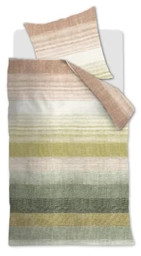 Beddinghouse Bettwäsche TONE 135x200 cm - Bettwäsche-Set aus 100% Baumwolle mit Bahnendessin, sorgt für traumhaften Schlaf und ein schönes Bett. Ideal für erholsame Nächte und ein angenehmes Schlafklima.