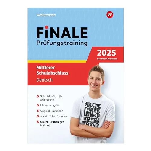 FiNALE - Prüfungstraining Mittlerer Schulabschluss Nordrhein-Westfalen: Deutsch 2025 Arbeitsbuch mit Lösungsheft