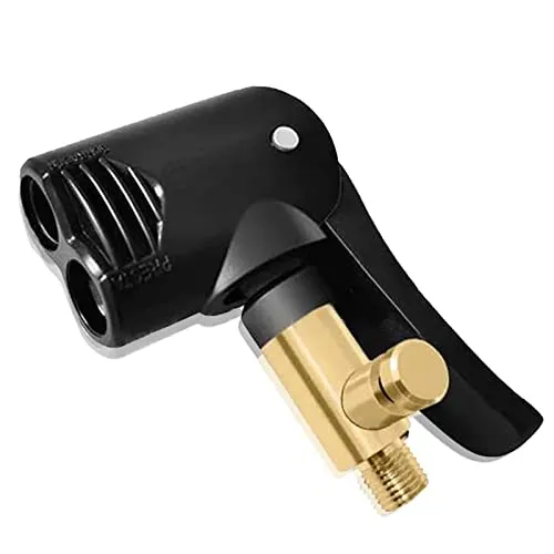xlwen Autoventil Hebelstecker,Deflation und Inflation in Einem,Autoventil Adapter,Messing,Auto Luftpumpen Gewindedüse,Hebelstecker Reifenfüller,für Auto, LKW, Reifenfüller usw.