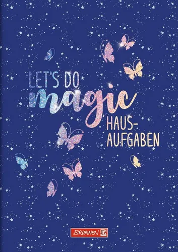 BRUNNEN Schulheft Aufgabenheft pfiffig 48Bl MagicButterfly