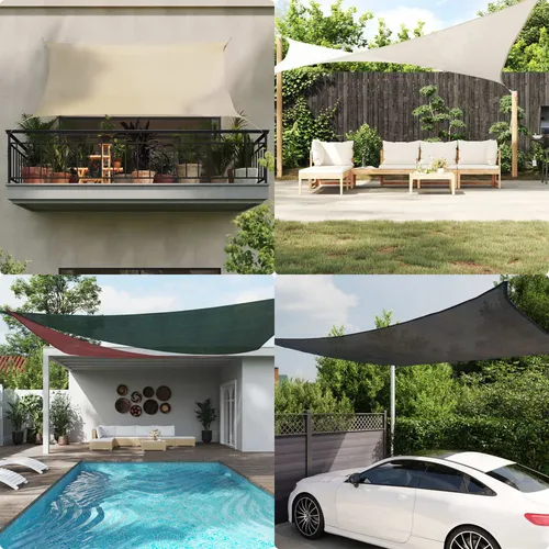 Maison Exclusive Sonnensegel 160 g/m² Rechteckig Gelb 4x6 m