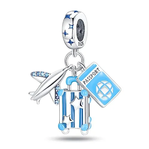 LNQOBU Hand der Fatima Charms Anhänger 925 Sterlingsilber Sport Fußball Charms für Armbänder Halskette Kmpatibel mit Europäischen Armbändern