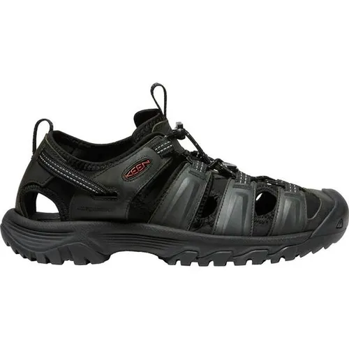 Keen Herren Targhee 3 Closed Toe Sportsandale, Grey/Black, 48 EU - Wanderschuhe mit KEEN.All-TERRAIN Gummi-Außensohle für optimale Traktion und Unterstützung auf unebenen Oberflächen, ideal für Outdoor-Abenteuer.