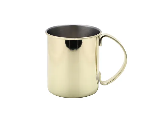 ECHTWERK Moscow Mule Becher Set aus Edelstahl (4tlg, Gold, 1000 ml) - Gläser: Stilvolles 4-teiliges Set aus hochwertigem Edelstahl, ideal für Moscow Mule oder Gin Tonic. Lebensmittelecht, unzerbrechlich und pflegeleicht.