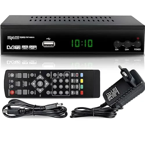 hd-line Tempo 4000 A DVBT2 Receiver in schwarz von hd-line