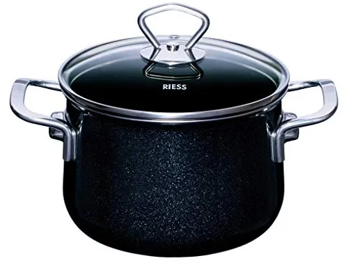 Riess Fleischtopf Schwarz 16cm von Riess
