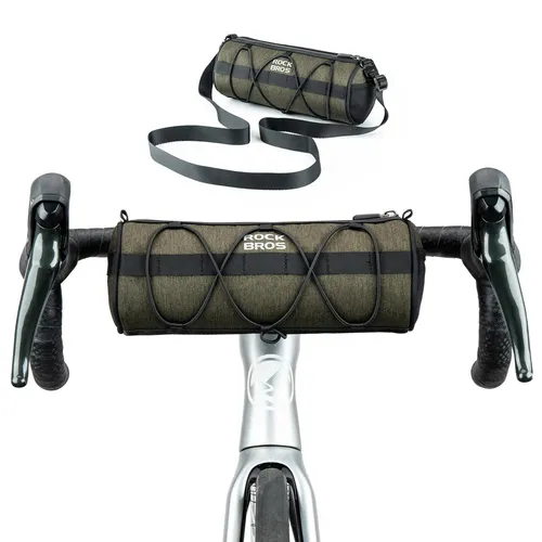ROCKBROS Fahrrad Lenkertasche Multifunktionale Fahrradtasche Lenker Aufbewahrungstasche mit Schultergurt für MTB
