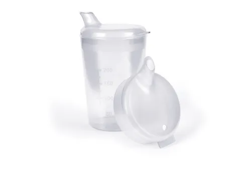 Horn Medical Schnabelbecher Horn Medical Schnabelbecher 250ml transparent, 1-tlg., lebensmittelechtes Polypropylen (PP), bunte & leicht erkenn-/greifbare Optik/Haptik, spülmaschinenfest