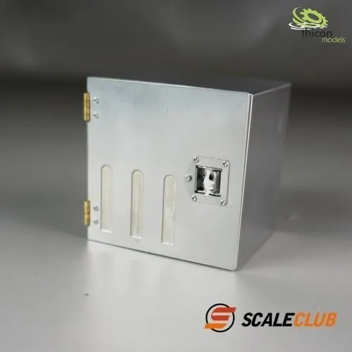 1:14 Werkzeugbox 52mm aus Edelstahl ScaleClub