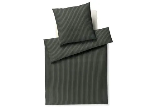 JOOP Flanell Bettwäsche Soft Stripes green 200x200 cm in grün von JOOP!