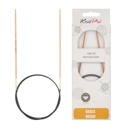 KnitPro Basix Beech Rundstricknadeln 47
