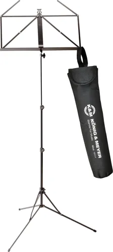 K&M 101 Notenpult Schwarz inkl. Tasche von K&M