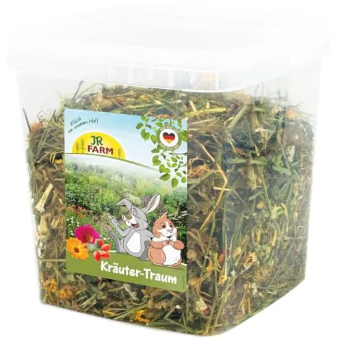 JR Farm Kräuter-Traum 380 g im Eimer (Kräuter für Zwergkaninchen und Nager, Ergänzungsfuttermittel)