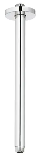 GROHE Rainshower Deckenauslass 28497000, Elegante Badarmatur in Chrom - Sanitärinstallation; hochwertige Verarbeitung mit 29,6 cm Länge und flexiblem Anschlussgewinde, auch in stilvollem Velvet Black erhältlich.