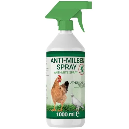 1000ml Milbenspray für Geflügel wie Hühner & Vögel