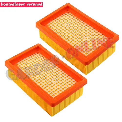 2x Flachfaltenfilter für Kärcher MV4 MV5 MV6 WD4 WD5 WD6 Premium wie 2.863-005.0