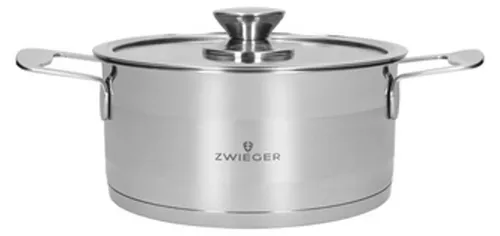 Zwieger Kochtopf aus Edelstahl, 20 cm