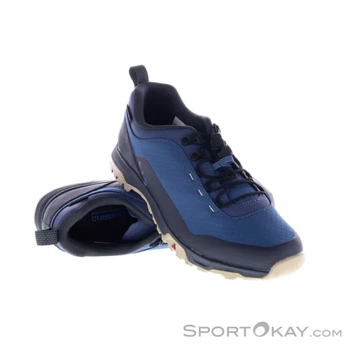 Shimano ET501 blue (B01) 43 - Sportlicher Radschuh - Fahrradschuhe für Mountainbiker und Rennradfahrer, mit atmungsaktivem Oberschuh und effizienter Kraftübertragung durch Power-Transfer Blade-Technologie.