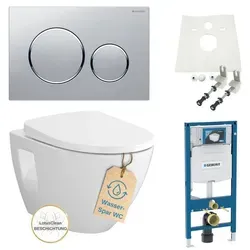 Geberit Vorwandelement Sigma Bartolo Wc Spülrandlos Komplettset Sigma20 Chrom