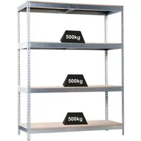 Produktbild Proregal Schwerlastregal, Silber, Metall, 210x200x60 cm