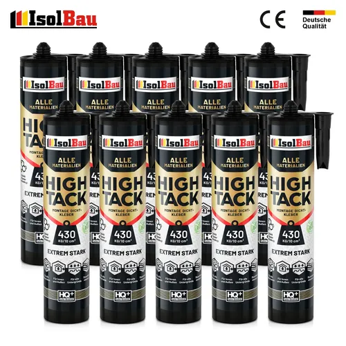 Montagekleber High Tack Baukleber  10x 530g Hybrid Polymer Dichstoff 430kg/10cm²