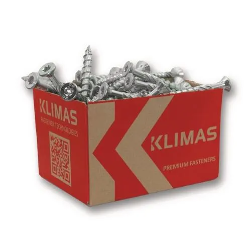 250er PACK(Stk) KLIMAS 417575 Spanplattenschr.4,5x70 Senkkopf hell verz.TORX KLI