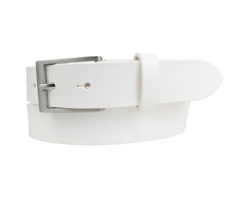 BELTINGER Ledergürtel Kinder-Gürtel aus Vollrindleder 3 cm in weiß von BELTINGER