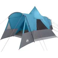 vidaXL Teepee Zelt mit Dach Blau 720 x 465 cm – Geräumig und Stilvoll - Ideal für Camping und Gartenpartys: Das vidaXL Teepee Zelt bietet viel Platz und ein modernes Design. Robustes, wetterfestes Material sorgt für Komfort und Langlebigkeit bei jedem Abenteuer.