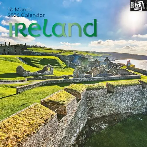 Gifted Stationery Co. Ltd | Irland 2026 - 16-Monatskalender - Hochwertiger Wandkalender für 2025 mit 14 Seiten, ideal zur Organisation von Terminen und Ereignissen. Mehrsprachig und stilvoll gestaltet.