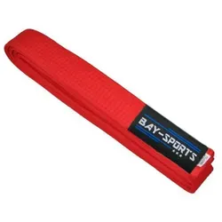 BAY-Sports Karateanzug Budogürtel Karategürtel Kampfsportgürtel rot Budogürtel rot, Judogürtel, Taekwondogürtel, Länge 160 cm - 350 cm rot 350 cm