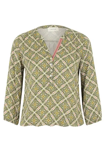 CARTOON Casual-Bluse mit Muster, Damen Gr. 42, bunt - Moderne Casual-Bluse aus 100% Viskose mit raffinierten Details und weichem Fall für hohen Tragekomfort. Ideal für entspannte Freizeit-Outfits mit einem Hauch von Glamour!