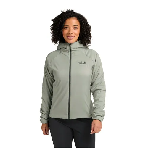 Jack Wolfskin Wanderjacke Prelight Insulated - winddicht und warm für Damen, Größe S - Funktionsjacke mit TEXASHIELD Windschutz und recycelter PRIMALOFT EVOLVE Isolierung, ideal für stürmische Tage und leicht zu verstauen.