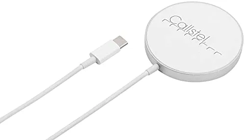 Callstel Ladepad: Schnell-Ladestation, kompatibel mit Qi- & kompatibel mit MagSafe-Technologie, 5-15 W (Qi Lader, kompatibel mit MagSafe Ladegerät, Magnet Ladekabel)