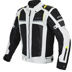 Büse Livorno Meshjacke hellgrau Herren - Motorradjacke aus hochwertigem Mesh-Textil, atmungsaktiv und ideal für warmes Wetter. Mit verstellbaren Passformen und Sicherheitsprotektoren für optimalen Schutz.
