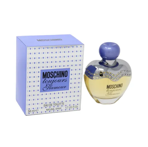 Moschino Toujours Glamour Eau de Toilette 50 ml - Blumig-süßer Duft - Damen Parfum mit Jasmin, ideal für den Alltag oder besondere Anlässe. Entdecken Sie den glamourösen Duft aus Italien in praktischer Spray-Form.