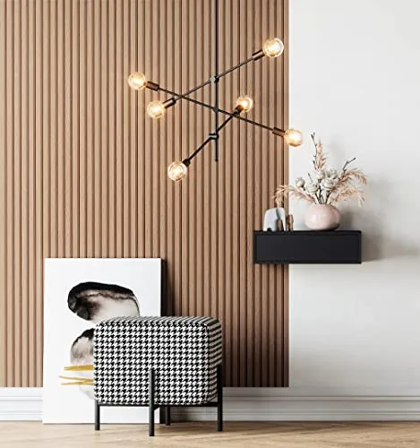 Newroom Tapete Braun Vliestapete Holz - Holztapete Skandi Paneele Lamellen Holzwand Modern Lamellenwand Naturholz inkl. Tapezier-Ratgeber