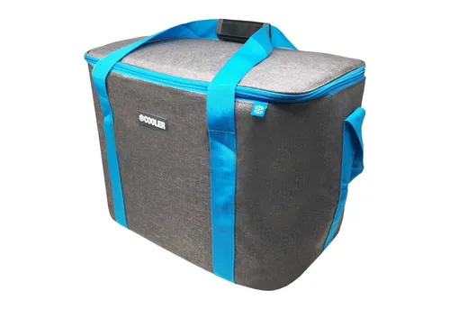 ToCi Kühltasche 36 Liter große Kühltasche Kühlbox Thermotasche Camping Dunkel-Grau