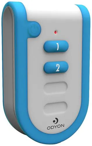 M-E ODYON Wireless PRO HS-2 Mobiler Handsender 2-Kanal Bidirektional - Smart-Wandschalter für störungsfreie Funksteuerung im 869,5 MHz Frequenzband, ideal für sicheres Protokollmanagement und flexible Anwendungen.