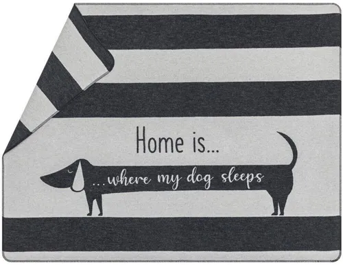 David Fussenegger Haustierdecke für Hunde - Grau 100 x 140 cm - Gemütliche Decke für mittelgroße Hunde, aus 85% Baumwolle und in elegantem Grau, hergestellt in Österreich.