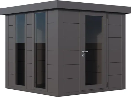 Produktbild Telluria Metallgerätehaus Classico 2424 Luminato granitgrau/anthrazit