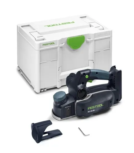 Festool Akku-Hobel HLC 82 EB-Basic 578000 - Elektrohobel mit 2,5 mm maximaler Spanabnahme, ideal für schnelle Anpassungsarbeiten auf der Baustelle und in der Werkstatt.