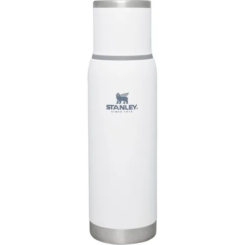 Stanley Adventure To-Go 1,0 Liter Isolierflasche - STK - Polar - Thermobehälter mit doppelwandiger Vakuumisolierung, hält Getränke bis zu 25 Stunden heiß und 27 Stunden kalt. Ideal für Pendler und Abenteuerlustige, leicht und auslaufsicher.