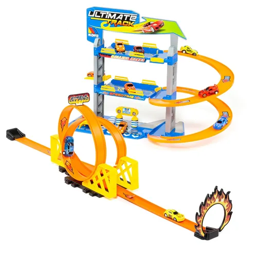 Parkgarage Spielzeug für Kinder mit Multi-Loopingbahn