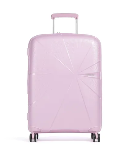 American Tourister StarVibe Trolley 67cm - Erweiterbar mit GRATIS HOTELGUTSCHEIN - Mittelgroßer Koffer mit 4 stoßdämpfenden Doppelrollen für reibungslosen Laufkomfort. Erweiterbar für mehr Stauraum und inklusive eines Hotelgutscheins für einen Kurzurlaub zu zweit!