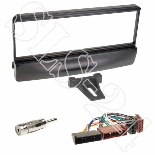 Ford Mondeo I Escort ISO Adapter +  Autoradio Radio Blende schwarz + Antenne Set