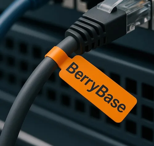BerryBase Kabeletiketten, selbstklebend, 240 Stk, wasserfest, reißfest