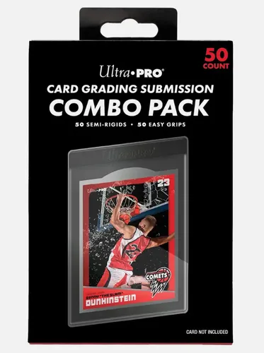 Ultra Pro Card Grading Submission Combo Pack – 50 Semi-Rigids + 50 Sleeves – Neu
