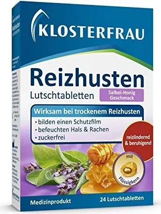 KLOSTERFRAU Reizhusten Salbei-Honig Lutschtabl. 24 St