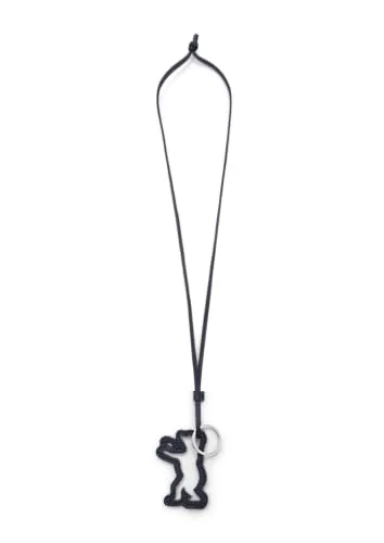 LIEBESKIND Berlin BEAR-lin Pendant DANCING LETTERS - Hochwertiger Schlüsselanhänger aus weichem Nappa-Leder in dress blues, ideal für stilvolle Akzente und praktische Verwendung.